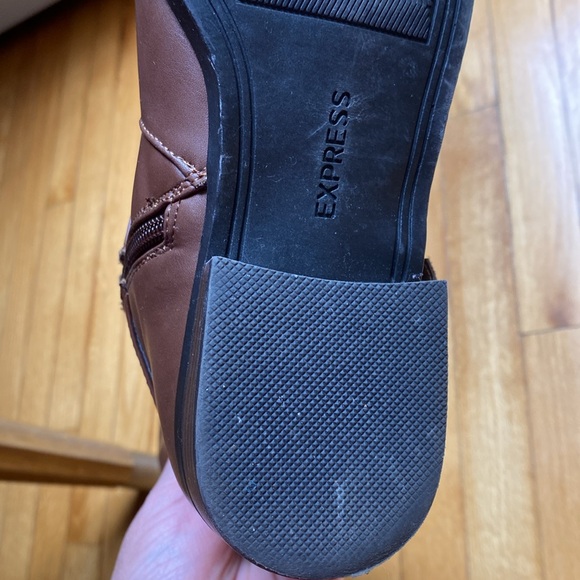 Express riding boots/tall brown boots, size~8 - Picture 5 of 6